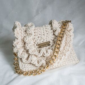 Heklana torba Jelena u boji natural