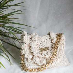 Heklana torba Jelena u boji natural