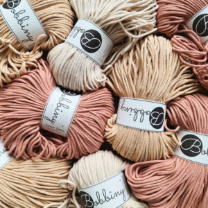 Makrame špaga za heklane torbe Bobbiny, 3mm, pletena