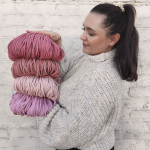 Špaga za heklane torbe Bobbiny, 5mm pletena