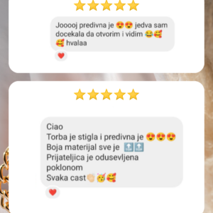 Heklana torbica Maja s patentnim zatvaračem u smeđoj boji