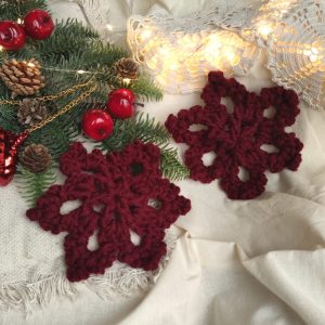 Set od 6 heklanih ukrasa: veća zvijezda